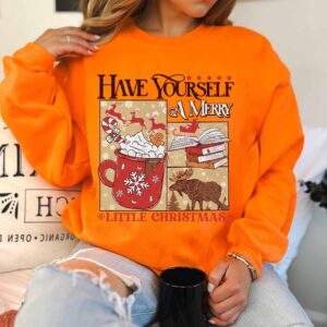 funny christmas sweatshirt have yourself a merry little christmas bookish hoodie for women perfect for bookworms zrlcg