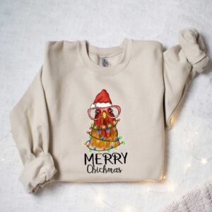 funny christmas sweatshirt merry chickmas chicken design for farmers vintage style long sleeve t shirt xwjfp scaled