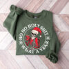 funny christmas sweatshirt skeleton santa claus design dead inside t shirt comfortable crewneck for holiday humor arote