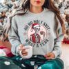 funny christmas sweatshirt skeleton santa claus design dead inside t shirt comfortable crewneck for holiday humor ofyp6