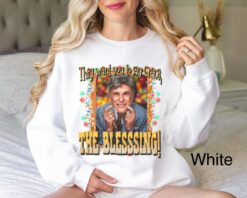 Funny Christmas Sweatshirt Uncle Lewis Vacation Theme with They Want You to Say Grace Design for Ugly Sweater Party Fun
