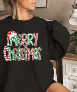 funny christmas sweatshirt with believe design and merry bright theme for holiday celebrations perfect for vintage t shirt lovers hd8jm scaled