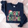 funny christmas sweatshirt with believe design and merry bright theme for holiday celebrations perfect for vintage t shirt lovers zgkns scaled