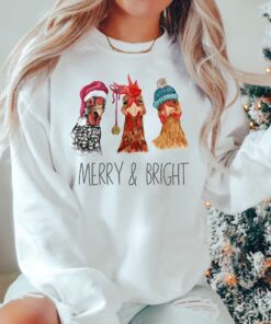 funny christmas sweatshirt with chickens design for farm animal lovers comfortable holiday apparel ideal for festive gatherings aulow