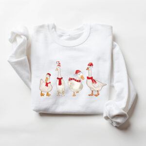 funny christmas sweatshirt with duck design for holiday celebrations and winter comfort unique duckmas shirt for festive wear dcnza