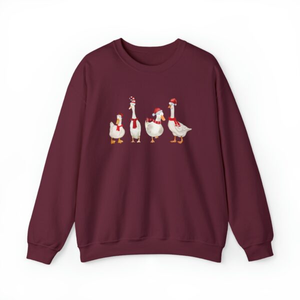 funny christmas sweatshirt with duck design for holiday celebrations and winter comfort unique duckmas shirt for festive wear sssb2