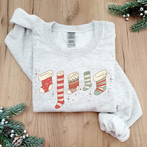 funny christmas sweatshirt with retro santa design for holiday gatherings and seasonal fun 57jqp scaled