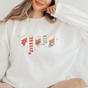 funny christmas sweatshirt with retro santa design for holiday gatherings and seasonal fun gvlgx