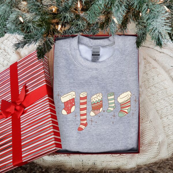 funny christmas sweatshirt with retro santa design for holiday gatherings and seasonal fun pctae scaled