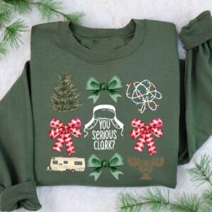 funny christmas sweatshirt you serious design with cute christmas tree and bow features for a unique holiday style ai6pw