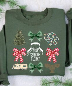 funny christmas sweatshirt you serious design with cute christmas tree and bow features for a unique holiday style ai6pw scaled