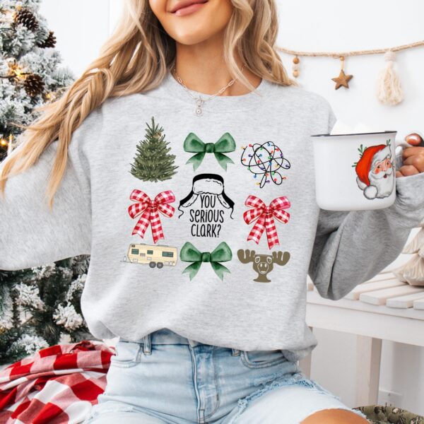 funny christmas sweatshirt you serious design with cute christmas tree and bow features for a unique holiday style qyhwd scaled