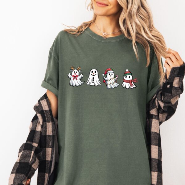 funny christmas t shirt featuring cute ghost design for spooky holiday apparel and winter celebrations 5r25b scaled