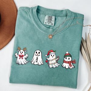 funny christmas t shirt featuring cute ghost design for spooky holiday apparel and winter celebrations 7di9e