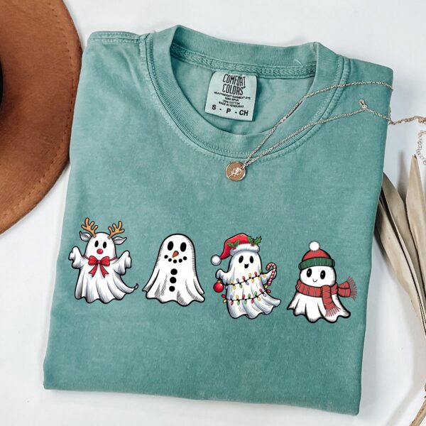 funny christmas t shirt featuring cute ghost design for spooky holiday apparel and winter celebrations 7di9e scaled