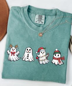 funny christmas t shirt featuring cute ghost design for spooky holiday apparel and winter celebrations 7di9e scaled