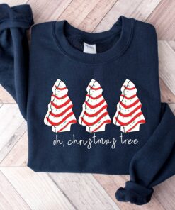 funny christmas t shirt oh christmas tree cake design cute xmas tee for women vintage style comfortable apparel 8yvll scaled