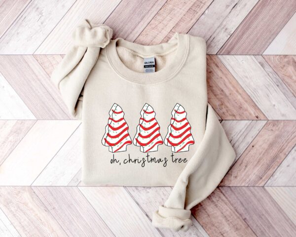 funny christmas t shirt oh christmas tree cake design cute xmas tee for women vintage style comfortable apparel ebycq scaled