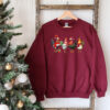 funny holiday sweatshirt with christmas chickens design for farm animal lovers and unique seasonal style an197