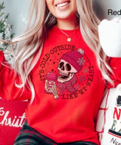 funny valentines day sweatshirt for women with skull design oversized winter shirt for coffee lovers 3iidf