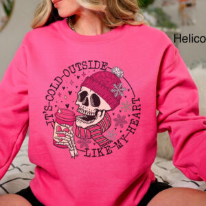 funny valentines day sweatshirt for women with skull design oversized winter shirt for coffee lovers aibxd