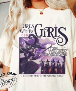 girls will be girls witch shirt witchy feminist vintage t shirt womens halloween shirt brm3u