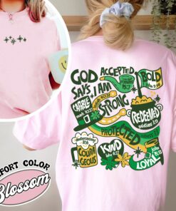 god says i am st patricks day comfort colors shirt christian vintage t shirt womens st patricks day shirt uyizy