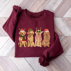 golden retriever christmas sweatshirt for dog lovers featuring holiday design and comfortable fit ideal for christmas and new year celebrations uy4dr scaled