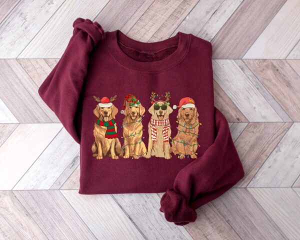 golden retriever christmas sweatshirt for dog lovers featuring holiday design and comfortable fit ideal for christmas and new year celebrations uy4dr scaled