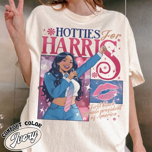 harris 24 shirt womens hotties for harris vintage t shirt kamala 2024 shirt lctb3