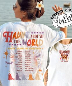 haunt around the world shirt epcot drinking vintage halloween t shirt womens party shirt 7guwt