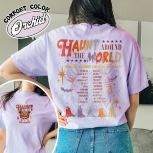 haunt around the world shirt epcot drinking vintage halloween t shirt womens party shirt zndcd