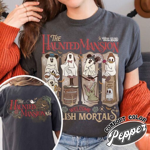 haunted mansion shirt haunted mansion vintage t shirt womens halloween party shirt 8baop