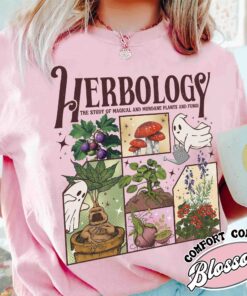 herbology plants shirt halloween ghost and plants vintage t shirt womens plant lover shirt 3i8ky