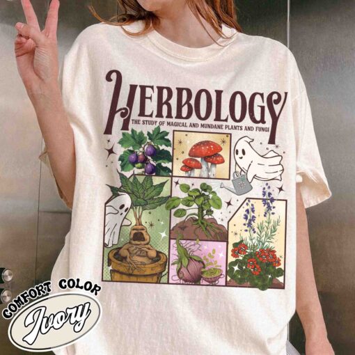 herbology plants shirt halloween ghost and plants vintage t shirt womens plant lover shirt ay3kd