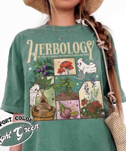 herbology plants shirt halloween ghost and plants vintage t shirt womens plant lover shirt fwnvy