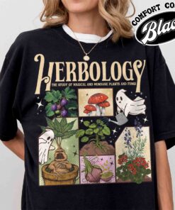 herbology plants shirt halloween ghost and plants vintage t shirt womens plant lover shirt gxfac