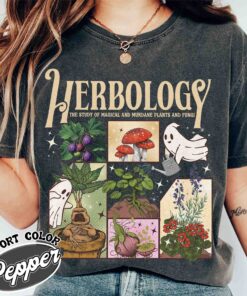 herbology plants shirt halloween ghost and plants vintage t shirt womens plant lover shirt ihhqq