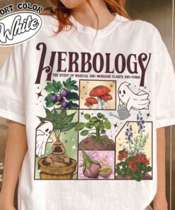 herbology plants shirt halloween ghost and plants vintage t shirt womens plant lover shirt nms9i