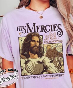 his mercies are new everyday shirt christian vintage bible verse t shirt womens faith based shirt ajfgg