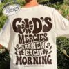 his mercies are new vintage christian shirt bible verse comfort colors womens christian t shirts w91or