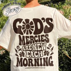 his mercies are new vintage christian shirt bible verse comfort colors womens christian t shirts w91or