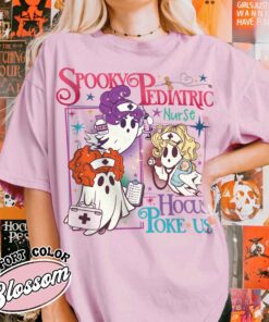 hocus poke us shirt spooky nurse vintage t shirt womens halloween pediatric nurse shirt ke2dk