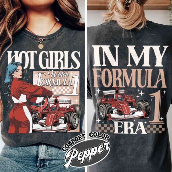 hot girls watch f1 shirt formula one vintage t shirt womens f1 racing shirt