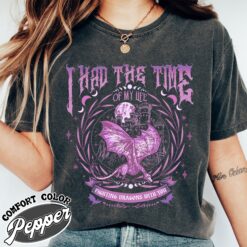 i had the time of my life fighting dragons with you comfort color shirt fantasy dragon vintage t shirt womens taylor fan gift jinbh