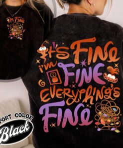 im fine everything is fine shirt christmas lights anxiety vintage shirt womens holiday shirt agegj