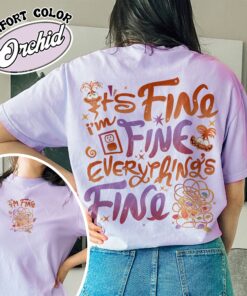 im fine everything is fine shirt christmas lights anxiety vintage shirt womens holiday shirt ot9zg