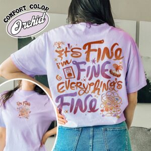 im fine everything is fine shirt christmas lights anxiety vintage shirt womens holiday shirt ot9zg