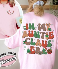 in my auntie era christmas comfort color shirt christmas vintage auntie shirt womens holiday gift shirt 57snk