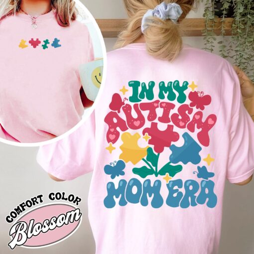 in my autism mom era vintage comfort colors t shirt neurodiversity affirming shirt autism awareness mejdz